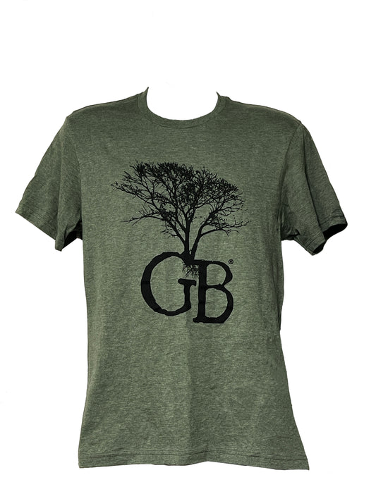 Classic GB Tree T Shirt - Heather Green