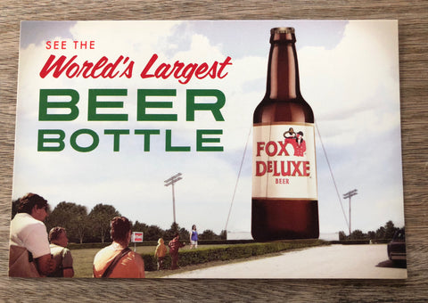 World's Largest Beer Bottle Postcard